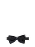Papillon preannodato in gros grain nero
