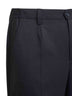 Blue wool blend twill Portofino trousers
