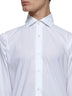 White stretch cotton classic shirt