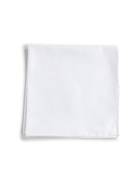 Pochette da taschino in cotone bianco