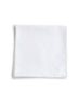 White cotton pocket square