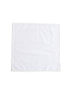 White cotton pocket square