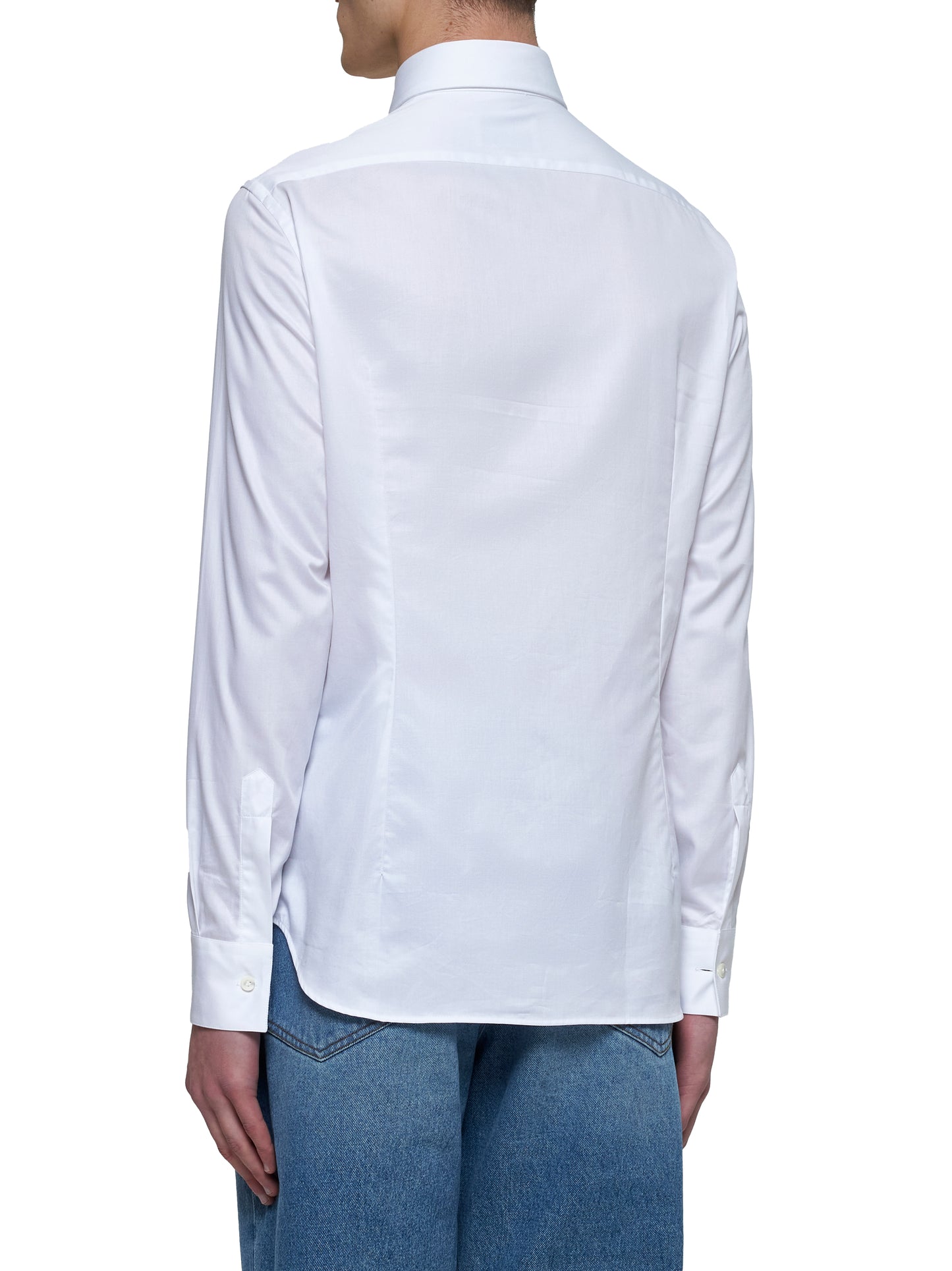 White twill classic shirt
