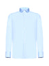 Light blue cotton twill classic shirt