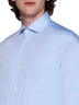 Light blue cotton twill classic shirt