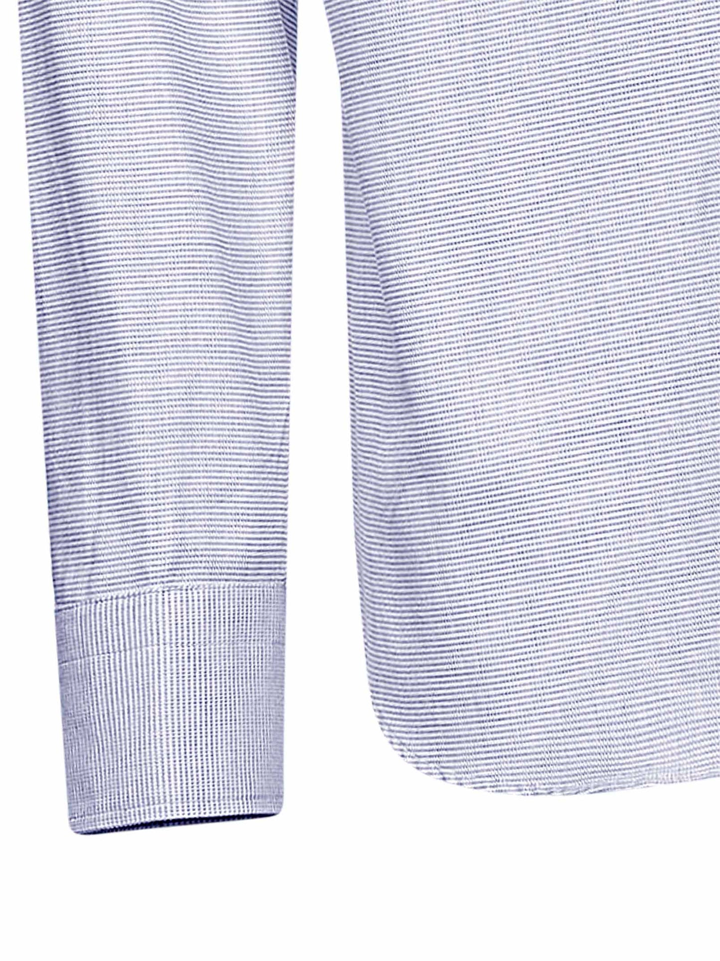 Light blue micro pattern jacquard cotton shirt