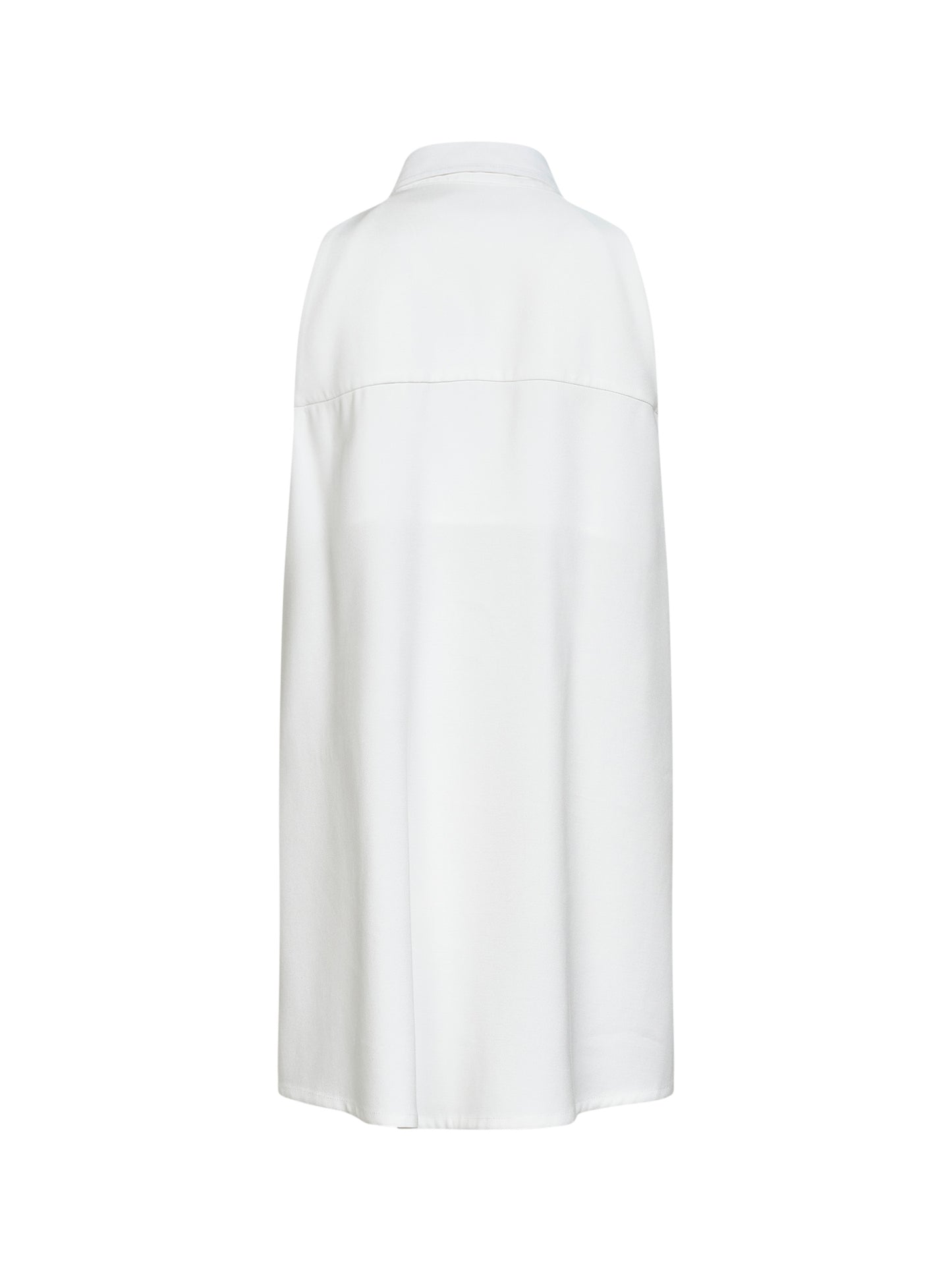 Camicia smanicata Vanessa in misto viscosa bianca