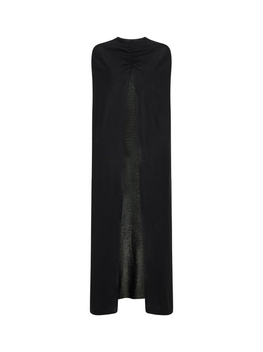 Cappa lunga Aurora in jersey nero