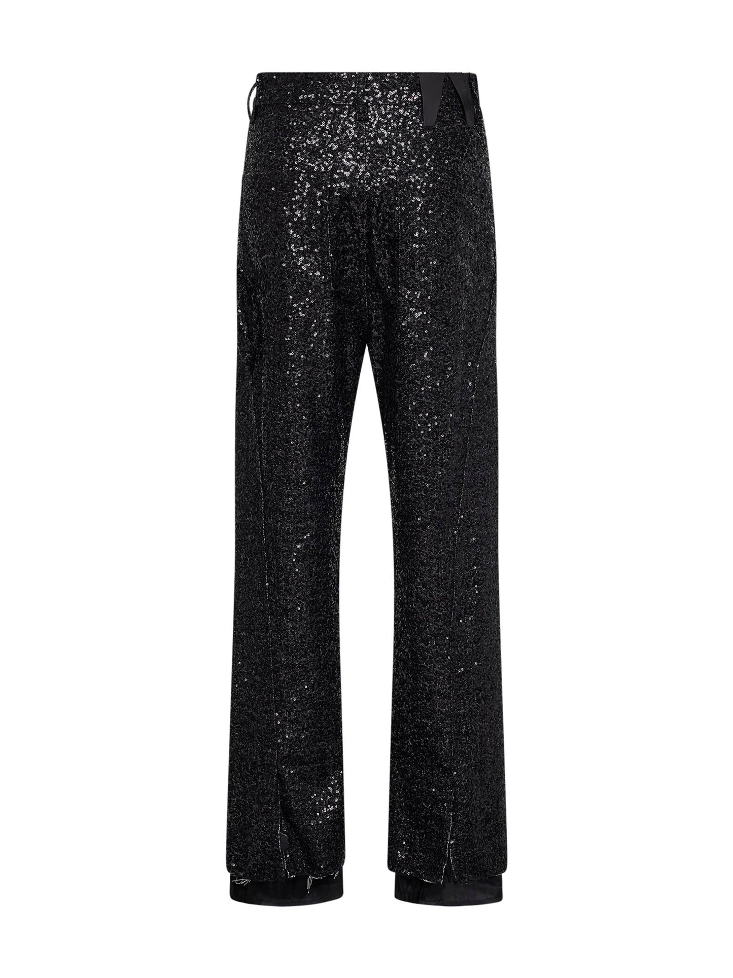 Black sequin denim Sienna split jeans