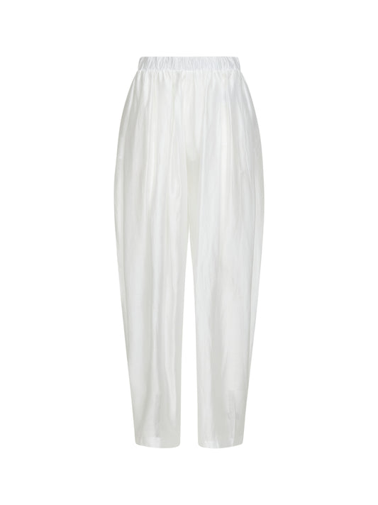 White voile Simona balloon trousers