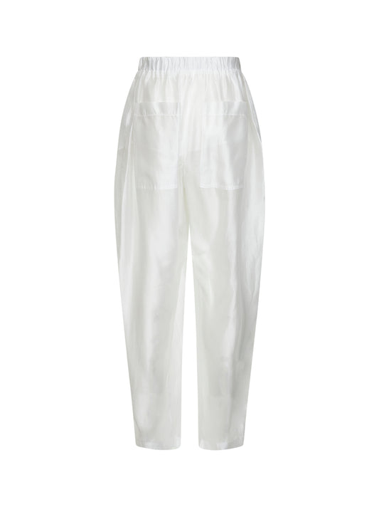 White voile Simona balloon trousers