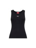 Black ribbed jersey T-Anki-Od slim tank top