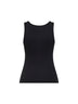 Black ribbed jersey T-Anki-Od slim tank top