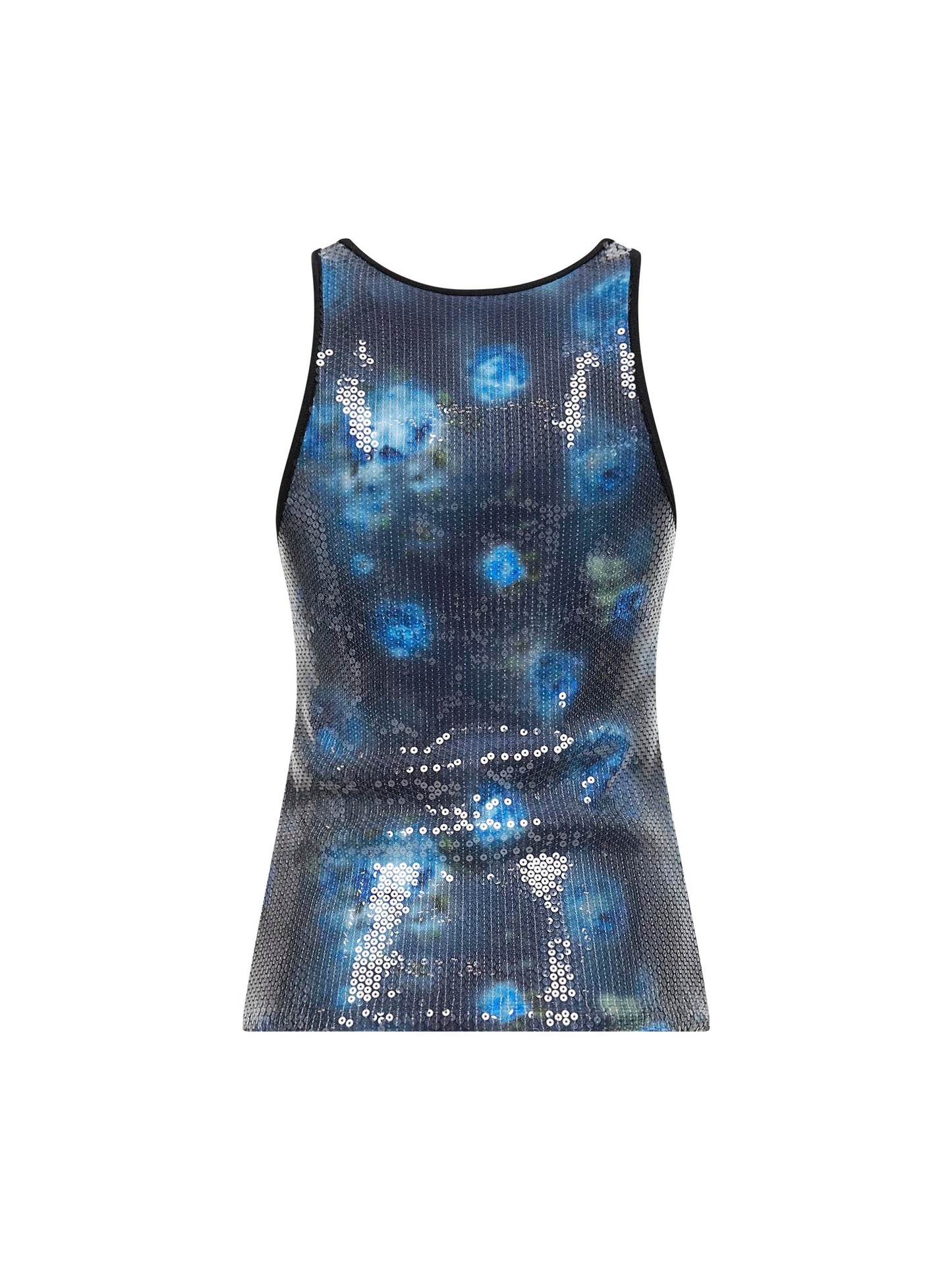 Floral print and sequins jersey T-Unky top