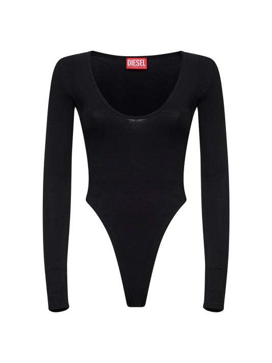 Body T-Bodyn in jersey a costine nero