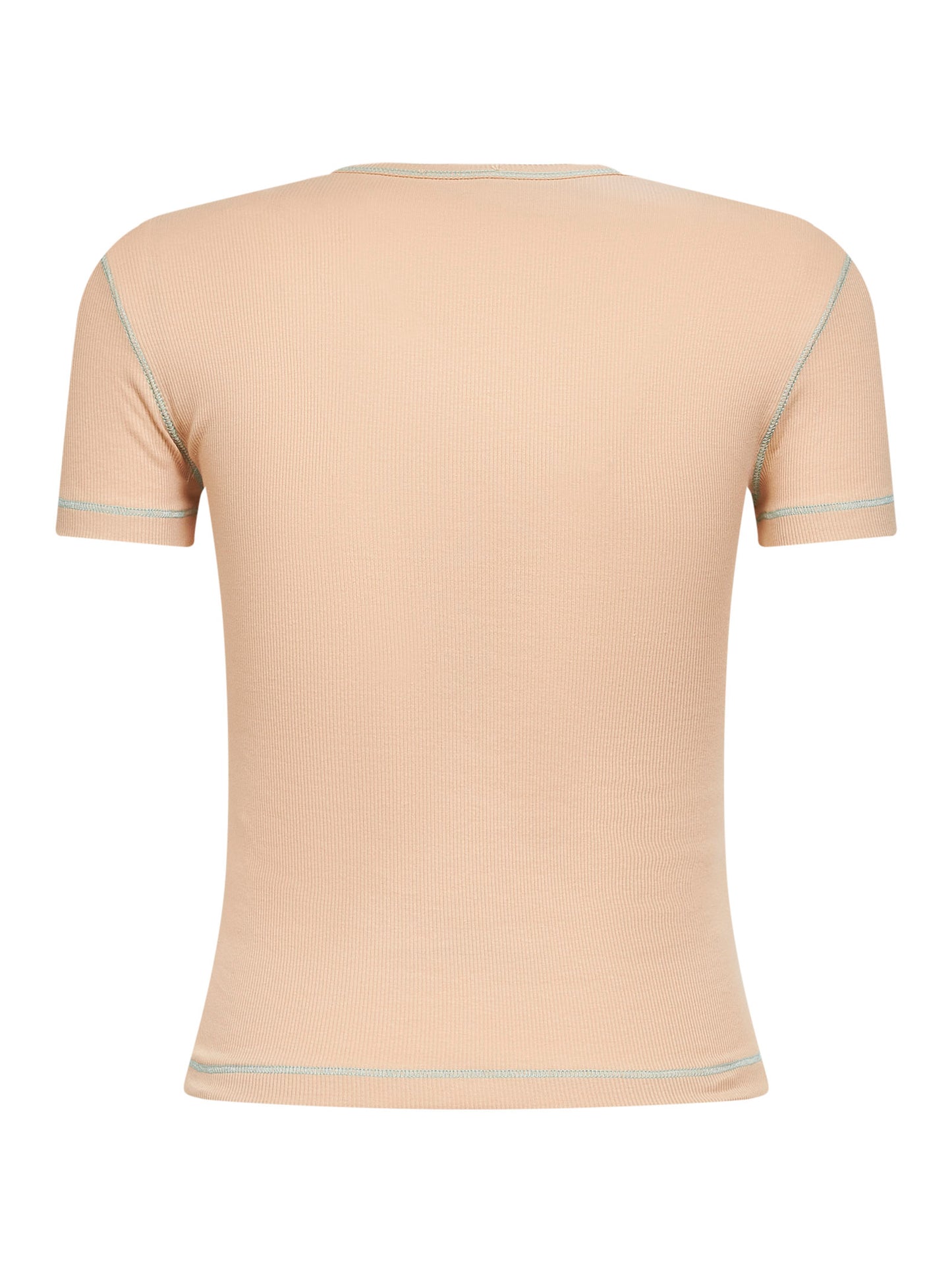 T-shirt T-Brenda in jersey a costine animalier rosa