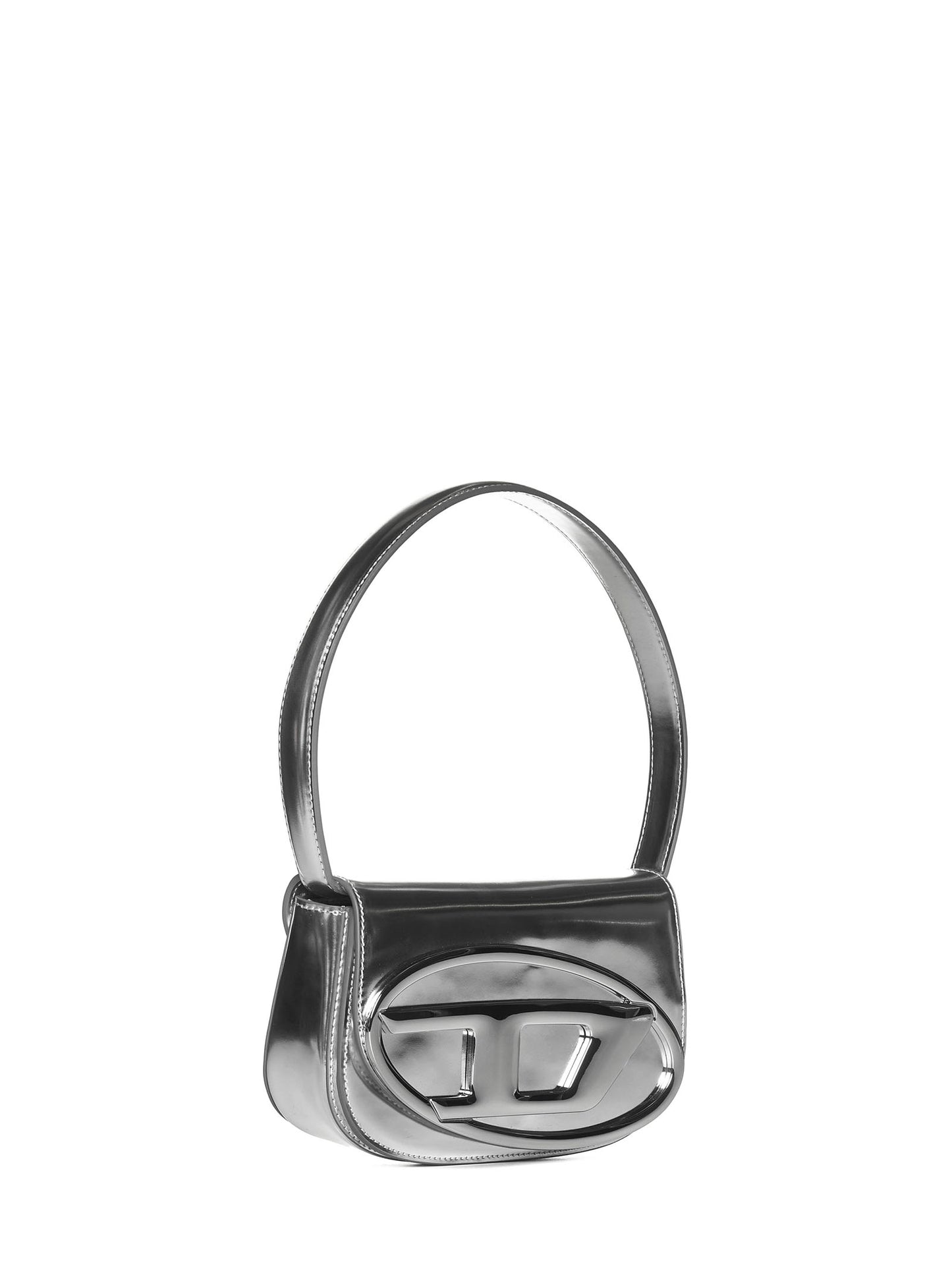 1DR-Iconica borsa a spalla in pelle specchiata