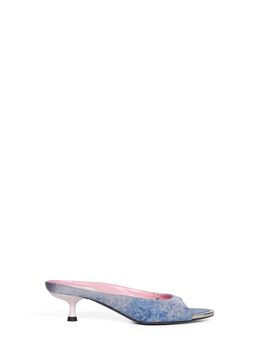 Mules D-Diam's-Sa-40 in denim blu