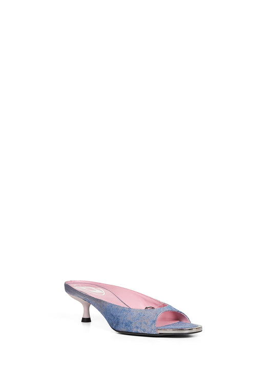Mules D-Diam's-Sa-40 in denim blu