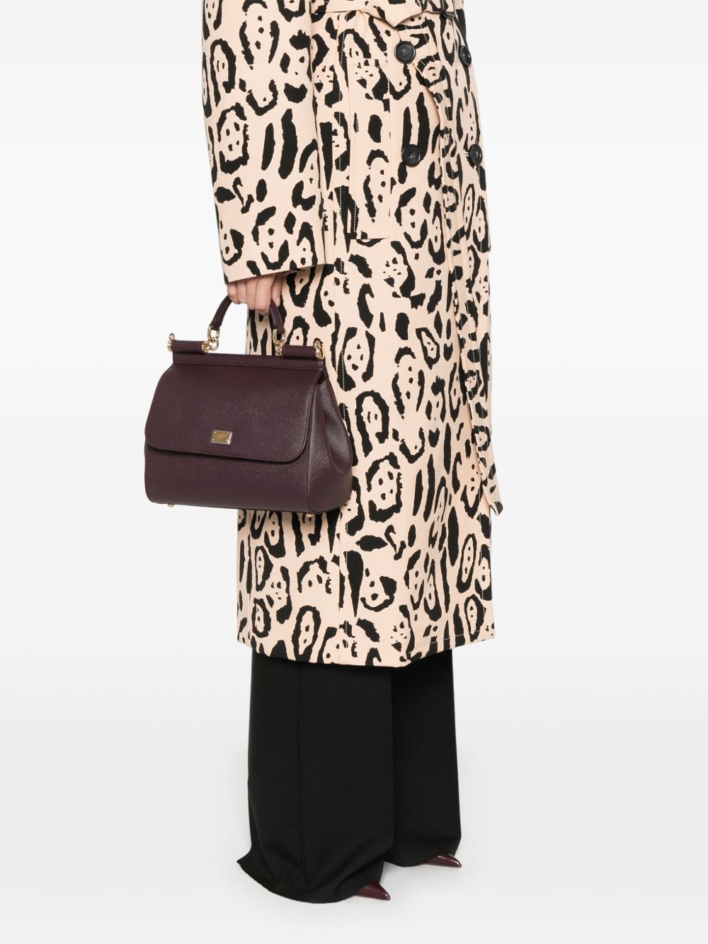 Borsa a mano Sicily grande bordeaux