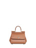 Medium Sicily handbag in camel