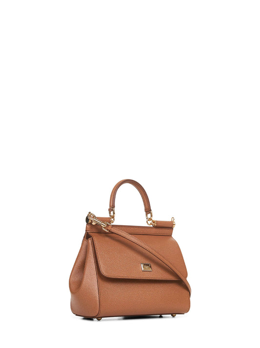 Medium Sicily handbag in camel