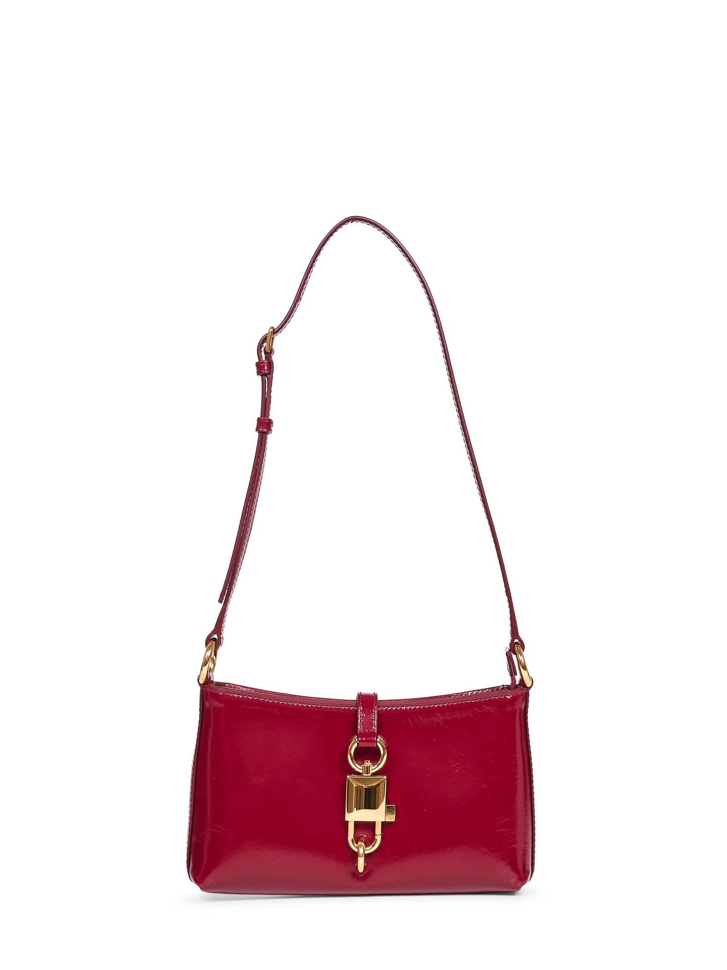 Borsa a spalla Lock rossa