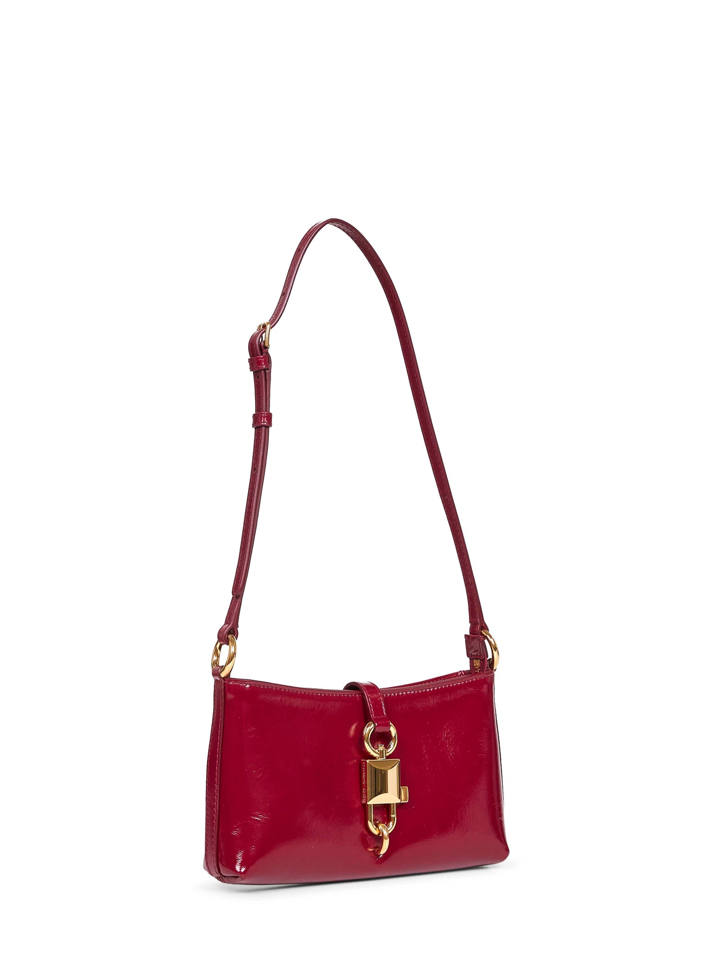 Borsa a spalla Lock rossa