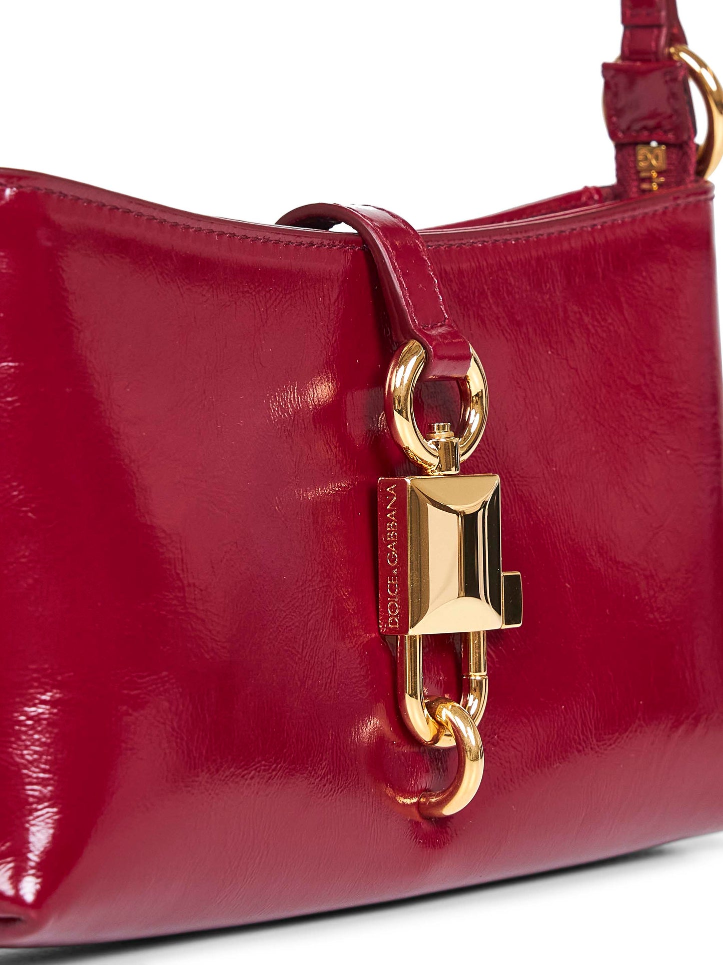 Borsa a spalla Lock rossa