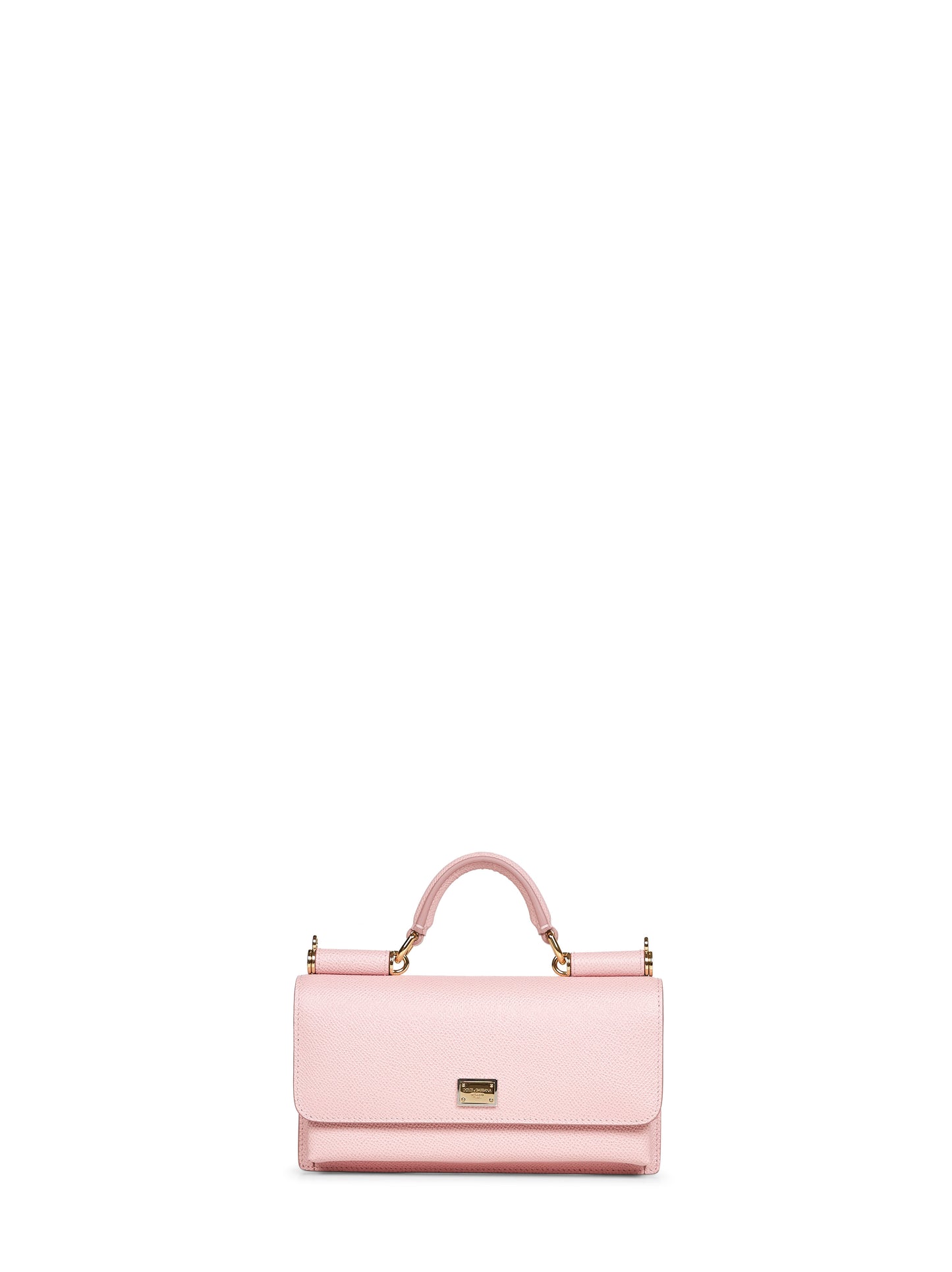 Pink mini bag with shoulder strap