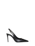 Slingback Lollo in nappa seta nera