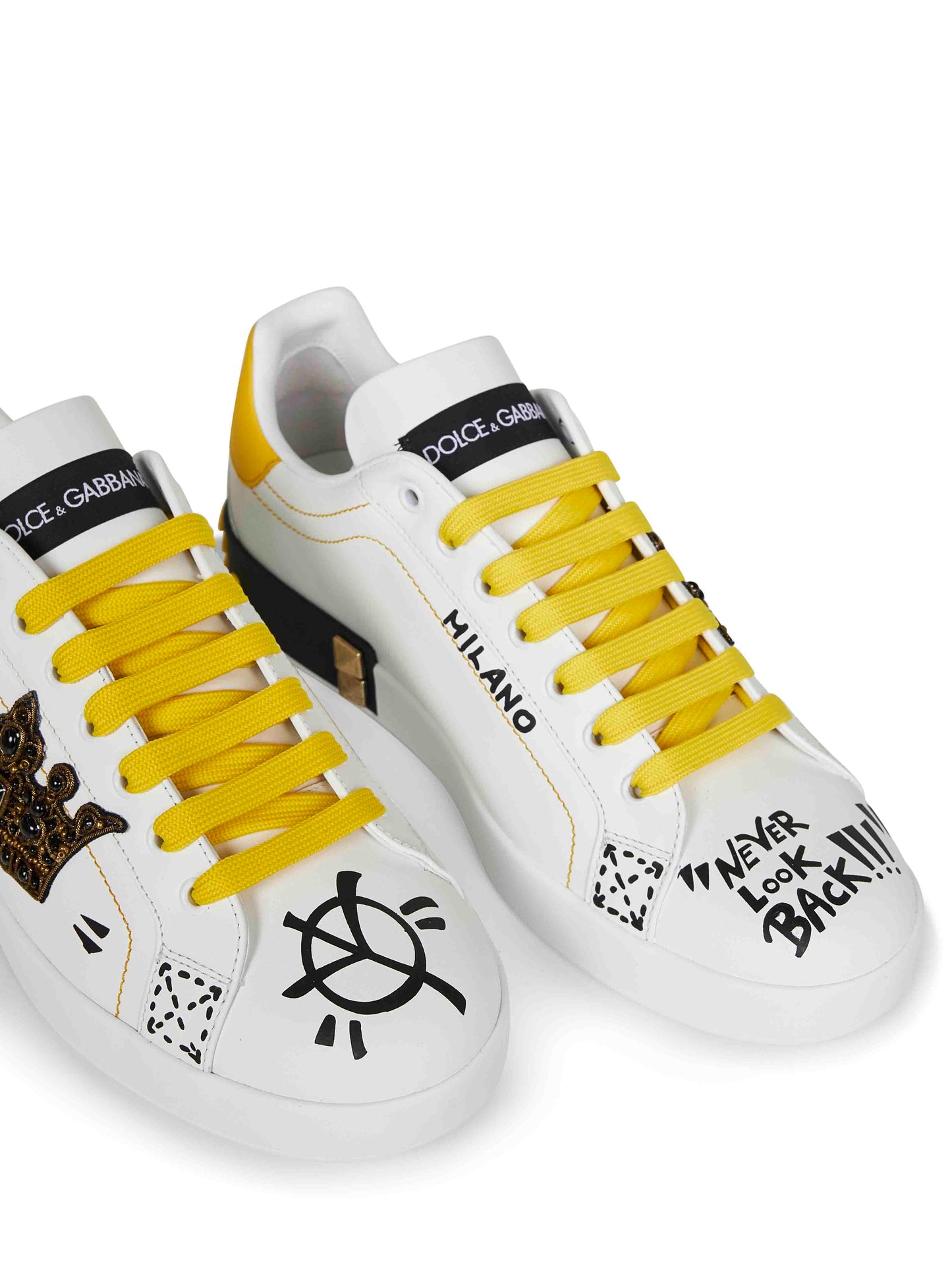 Sneakers Portofino in pelle bianca