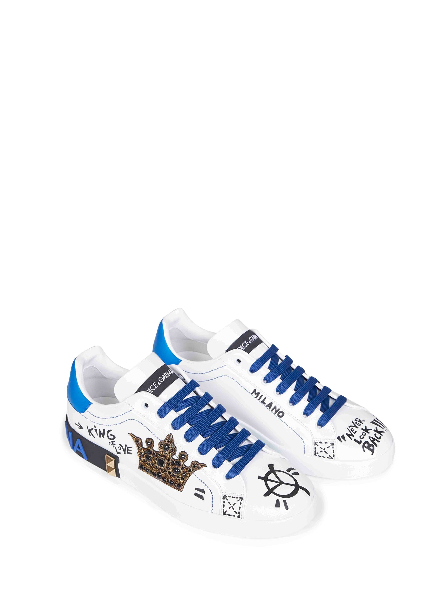 White leather Portofino sneakers