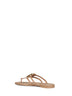 Powder pink rubber logo thong sandals