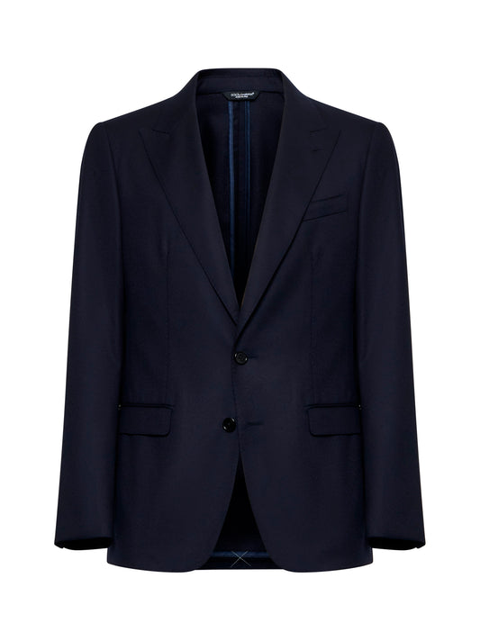 Wool single-breasted blazer