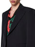 Black technical fabric Sicilia single-breasted blazer