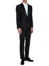 Black stretch wool Sicilia tuxedo blazer