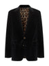 Black velvet Sicilia Light single-breasted blazer