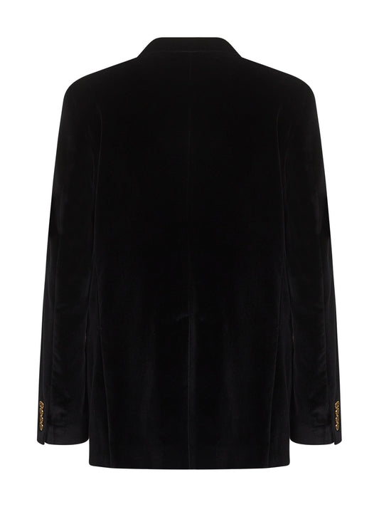 Black velvet Sicilia Light single-breasted blazer