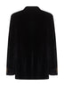 Black velvet Sicilia Light single-breasted blazer