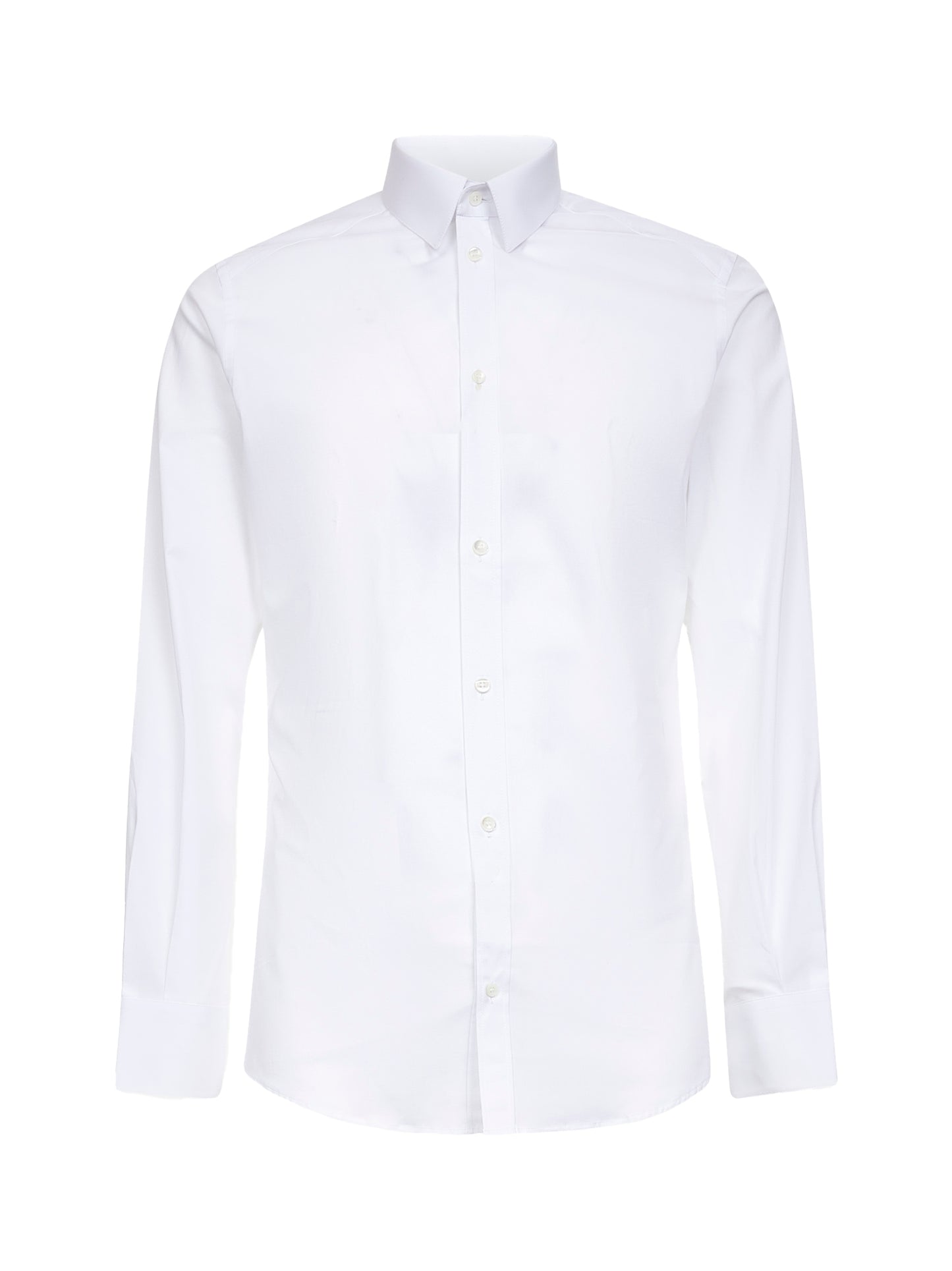 Camicia Gold in popeline di cotone stretch bianco