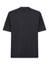 Black cotton jersey logo T-shirt