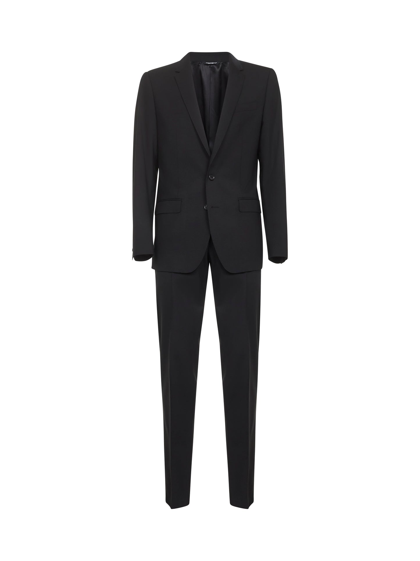 Black stretch wool Martini two-piece suit