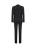 Black wool and silk three-piece Martini tuxedo suit