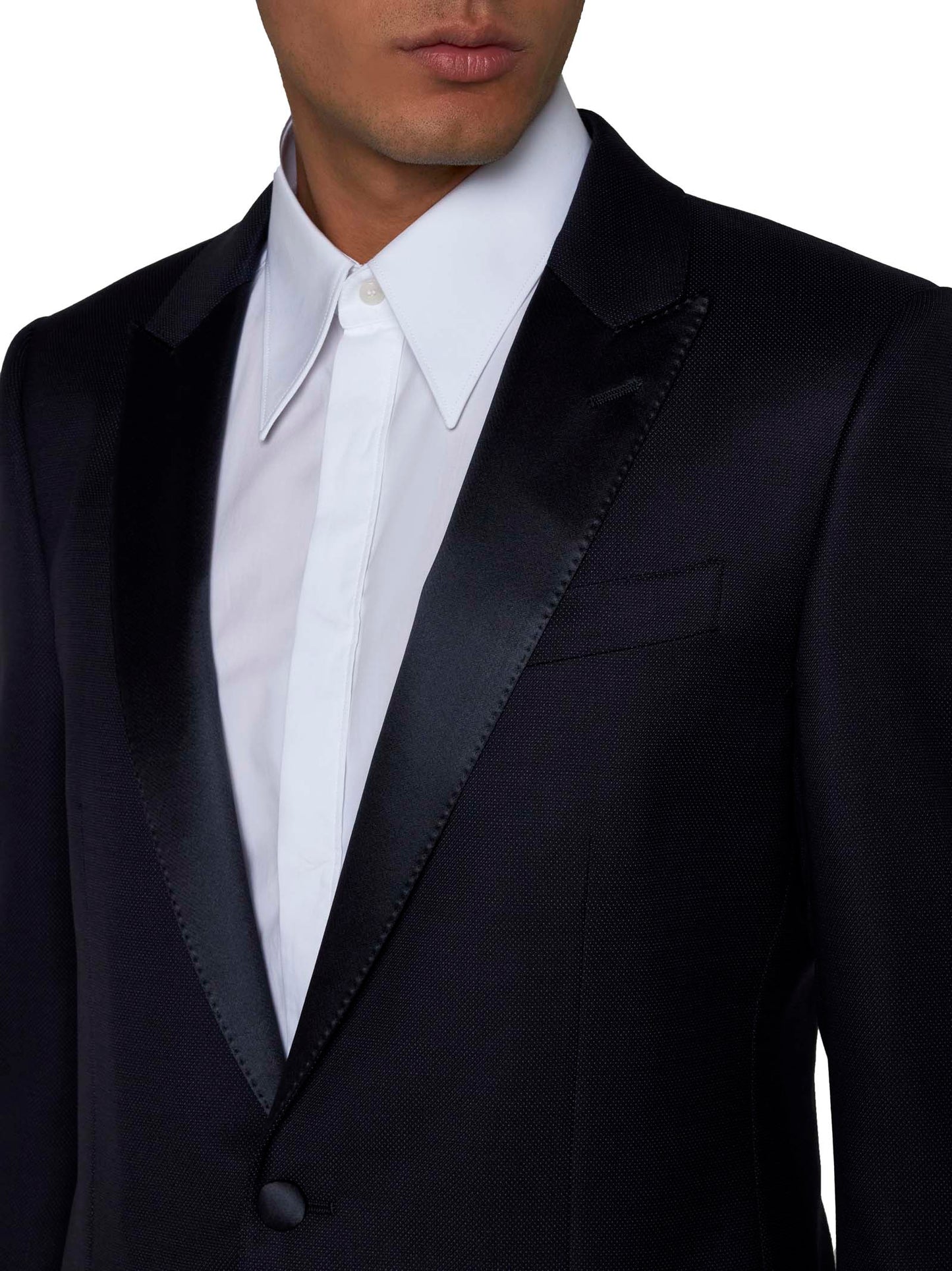 Completo monopetto in lana