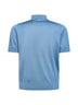 Maglia polo in seta azzurra