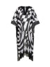 Printed cotton long kaftan