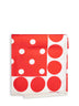 Polka dot-print silk square scarf