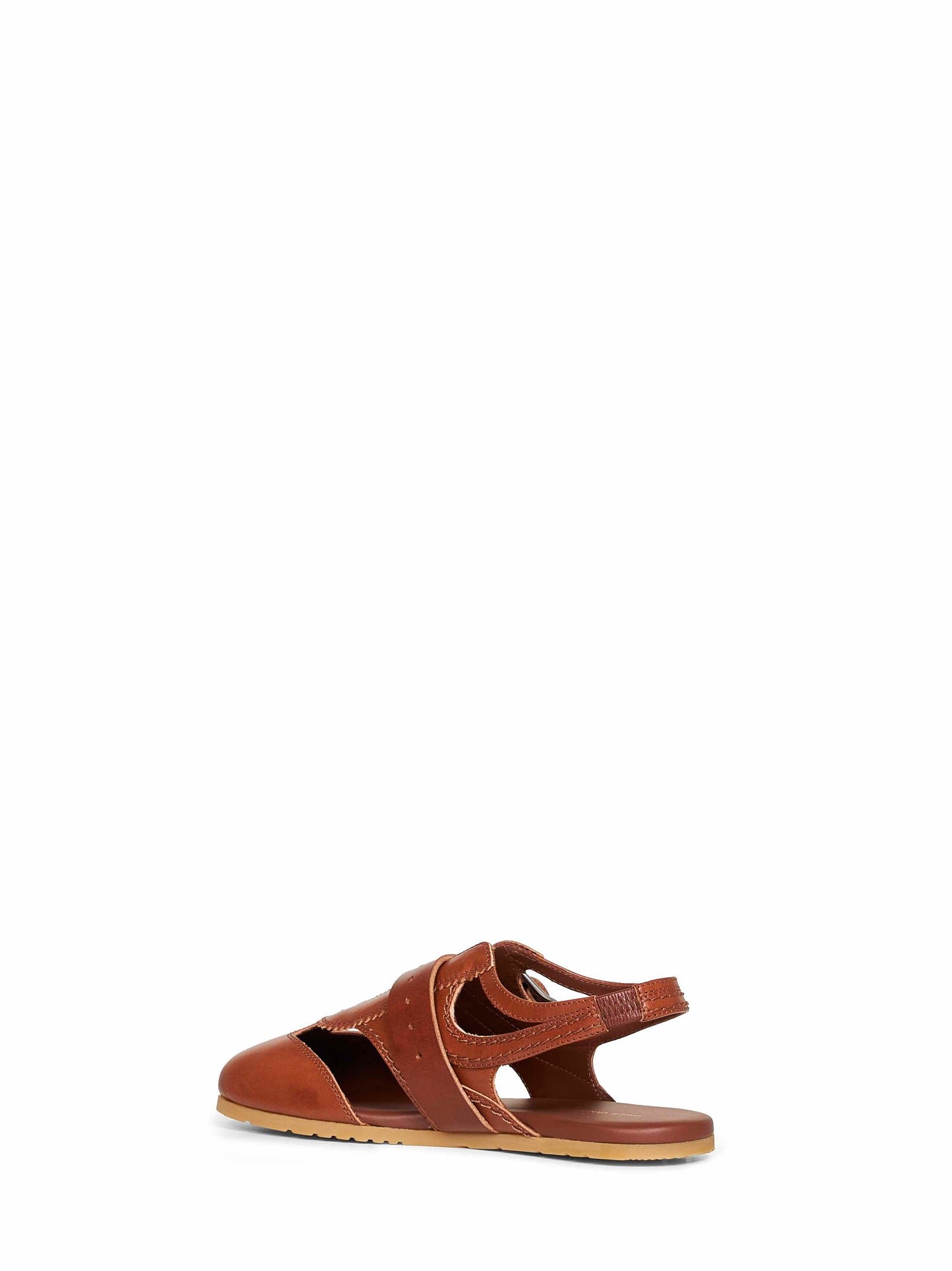 Sandali flat stile ragnetto in pelle di vitello bordeaux<BR/>