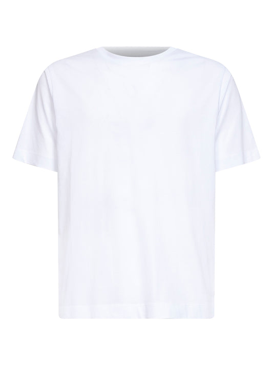 T-shirt girocollo regular-fit in jersey bianco